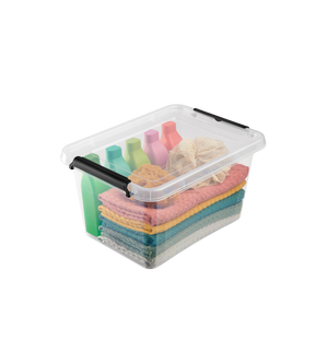 De Orplast SimpleStore Box (39x29x16,5 cm, 12,5 l) is ideaal om handdoeken, schoonmaakmiddelen en sponsen in op te bergen: BPA-vrij, stapelbaar en netjes – met zwarte handvatten om hem makkelijk te dragen.