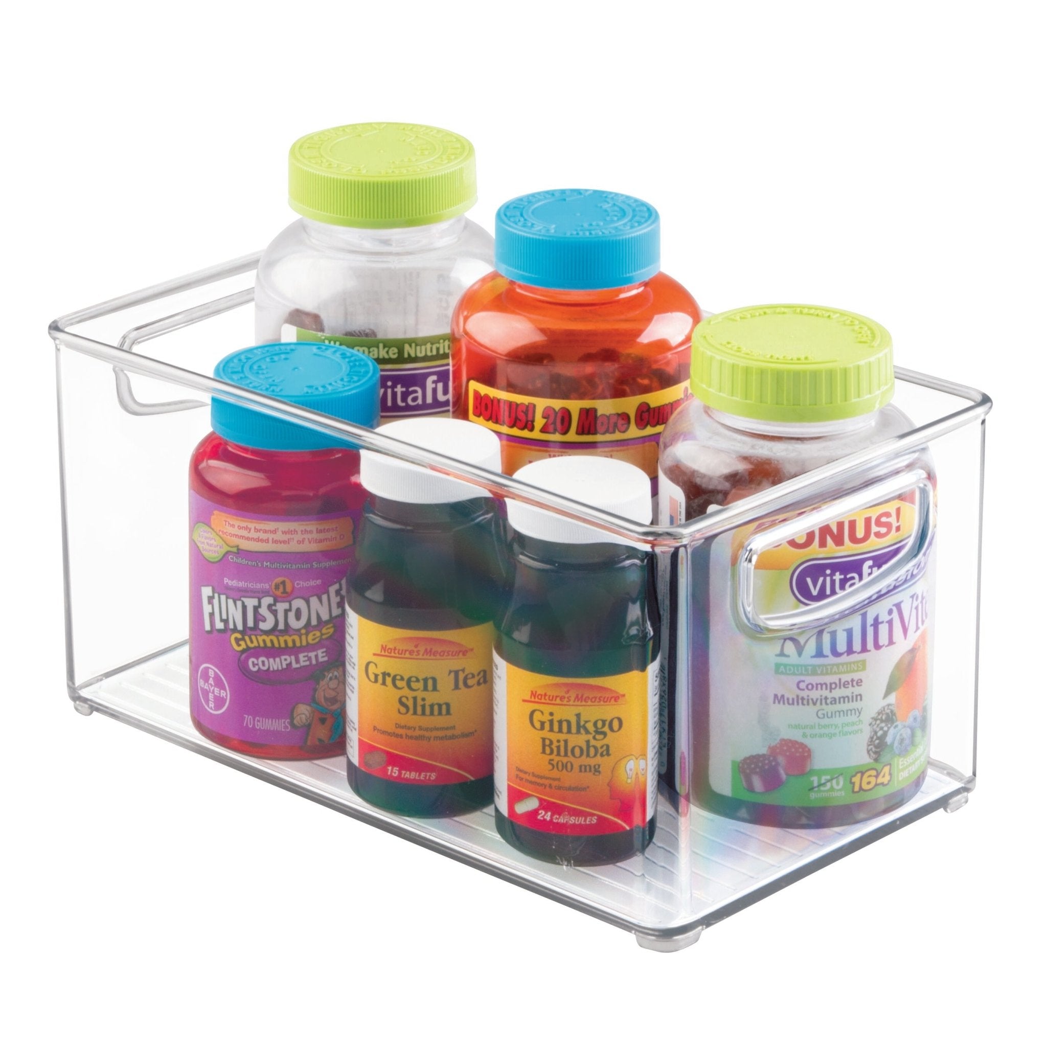 iDesign BINZ opbergbakjes DOORZICHTIG - diverse maten, 25 cm lang - BINS AND BOXES