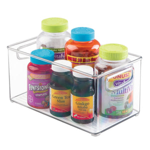 iDesign BINZ opbergbakjes DOORZICHTIG - diverse maten, 25 cm lang - BINS AND BOXES