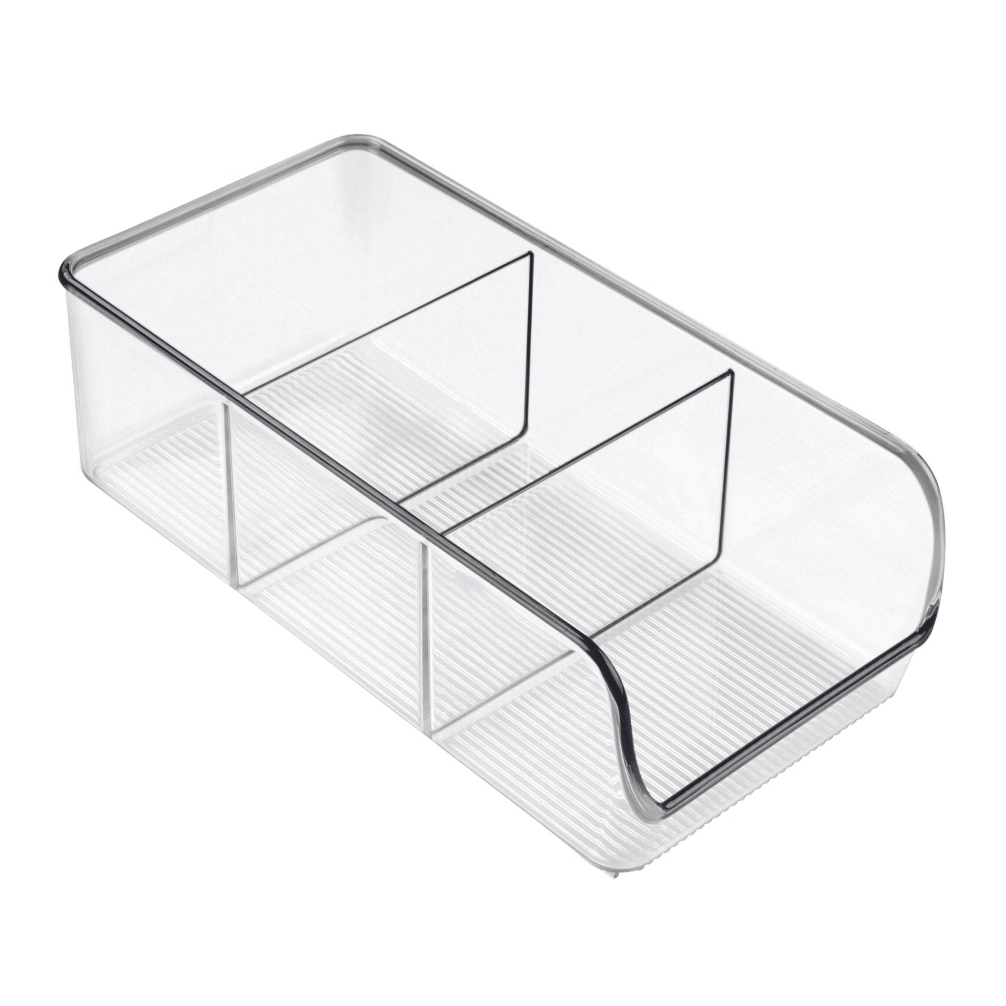 iDesign LINUS - Opbergbak DOORZICHTIG - met vakken - BINS AND BOXES
