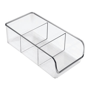 iDesign LINUS - Opbergbak DOORZICHTIG - met vakken - BINS AND BOXES