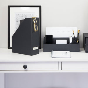 Bigso VIKTORIA tijdschriftenrek & bureau-opberger - donkergrijs - BINS AND BOXES