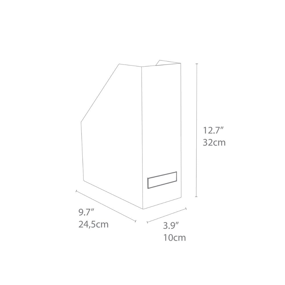 Bigso VIKTORIA tijdschriftenrek & bureau-opberger - Wit - BINS AND BOXES
