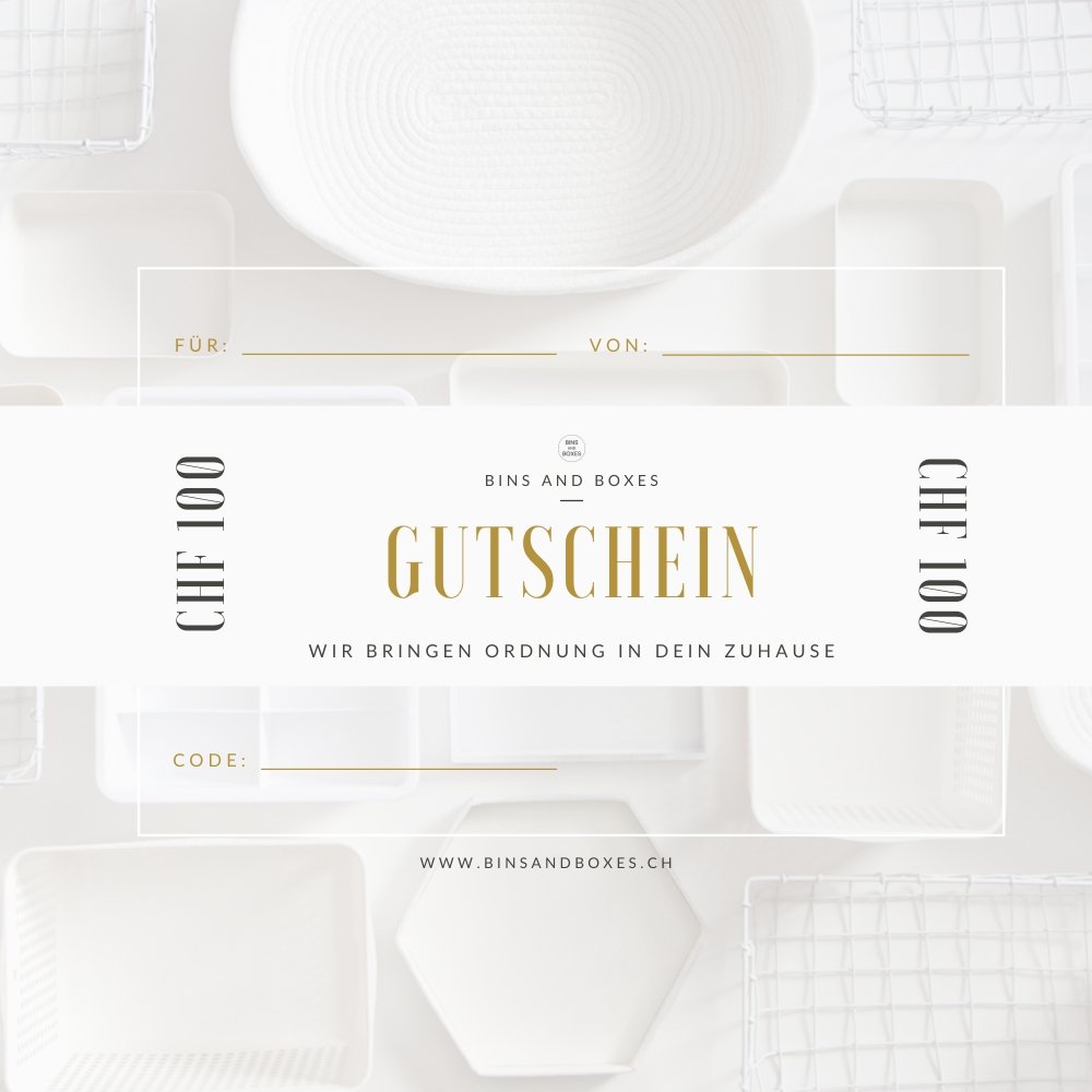 Cadeaubon - BINS AND BOXES