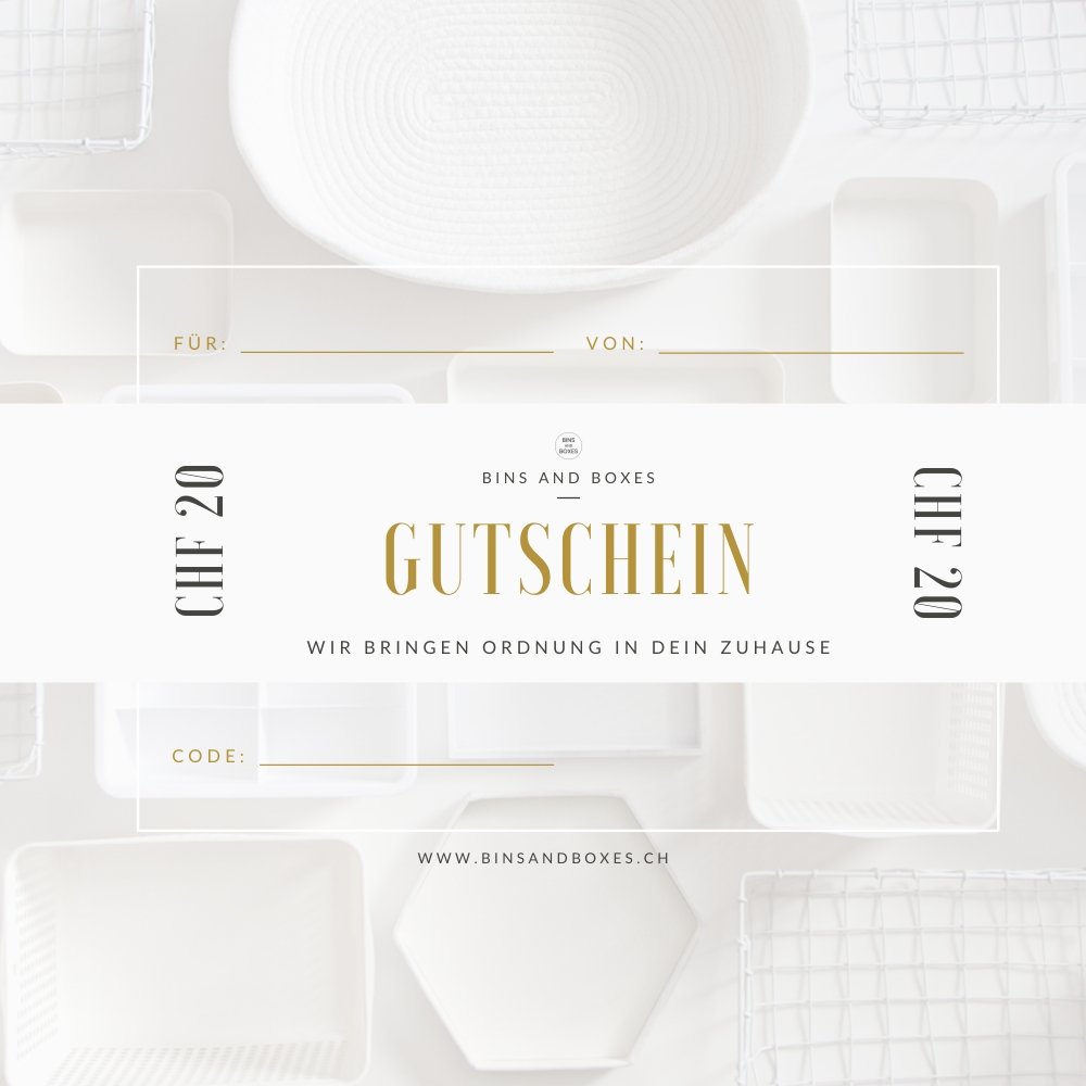 Cadeaubon - BINS AND BOXES