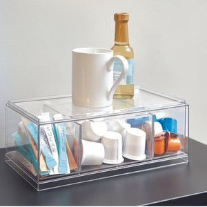 iDesign CRISP - Opbergdoos Thee TRANSPARANT - BINS AND BOXES