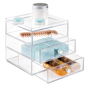 iDesign DRAWER - Ladekastje DOORZICHTIG 3 vakken - Groot - BINS AND BOXES