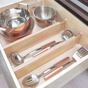 iDesign ECO - Ladeverdelers WOOD - Set van 2 stuks - BINS AND BOXES