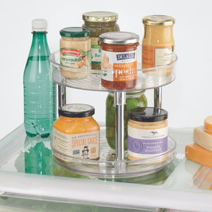 iDesign LINUS - Draaiplateau Lazy Susan TRANSPARANT - 23 cm x 20 cm - BINS AND BOXES