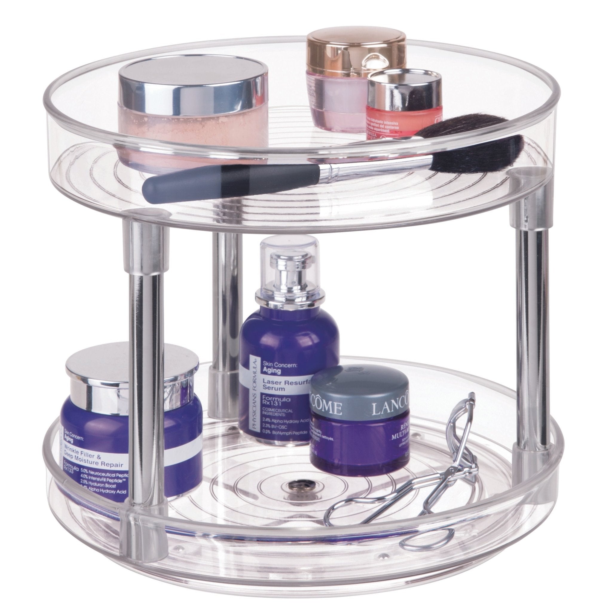 iDesign LINUS - Draaiplateau Lazy Susan TRANSPARANT - 23 cm x 20 cm - BINS AND BOXES