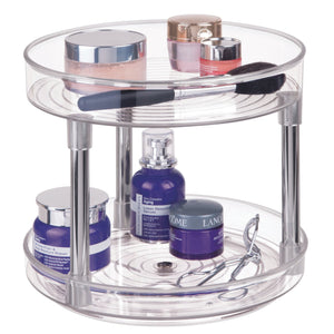 iDesign LINUS - Draaiplateau Lazy Susan TRANSPARANT - 23 cm x 20 cm - BINS AND BOXES