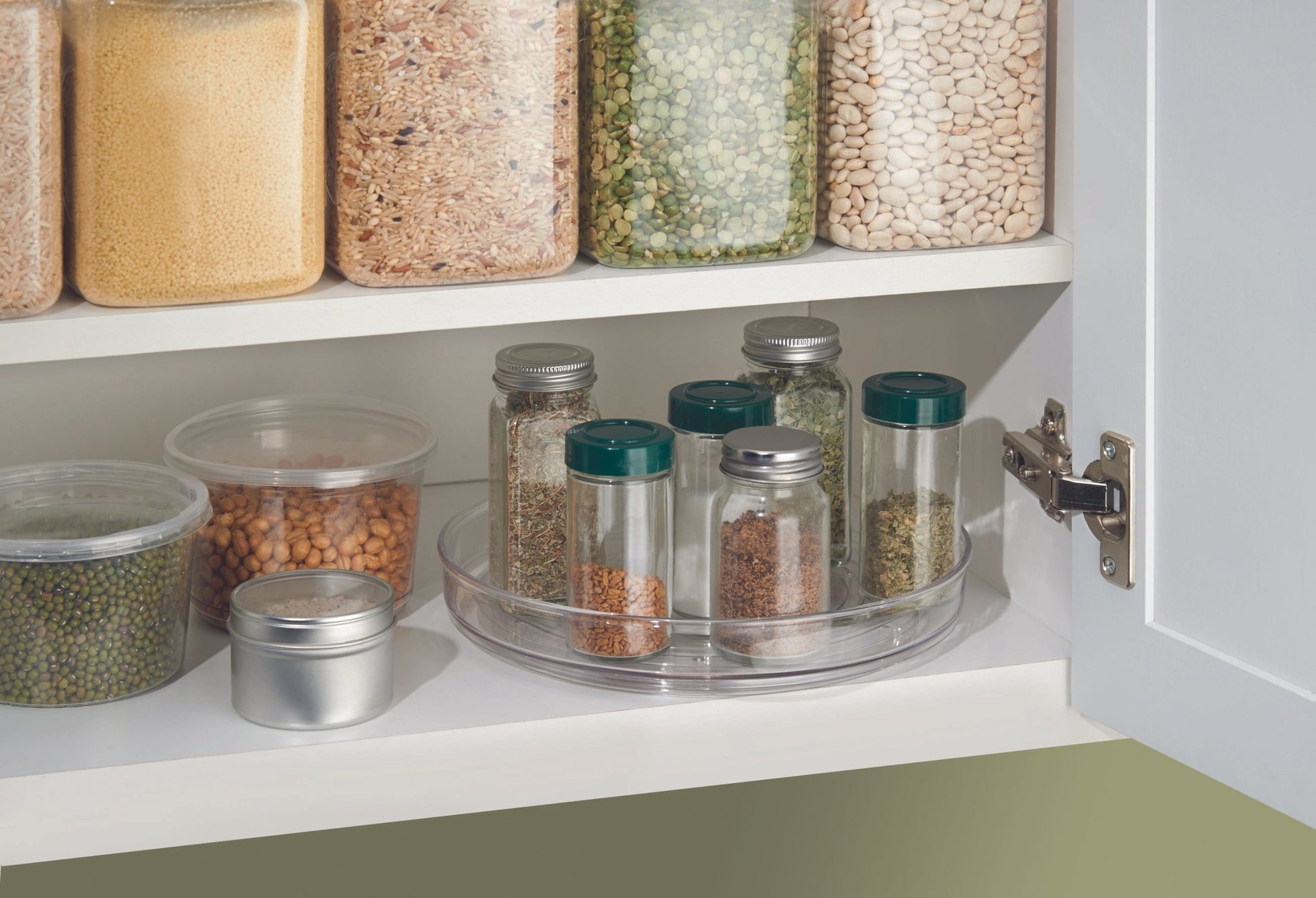 iDesign LINUS - Draaiplateau Lazy Susan TRANSPARANT - 23 cm x 4 cm - BINS AND BOXES